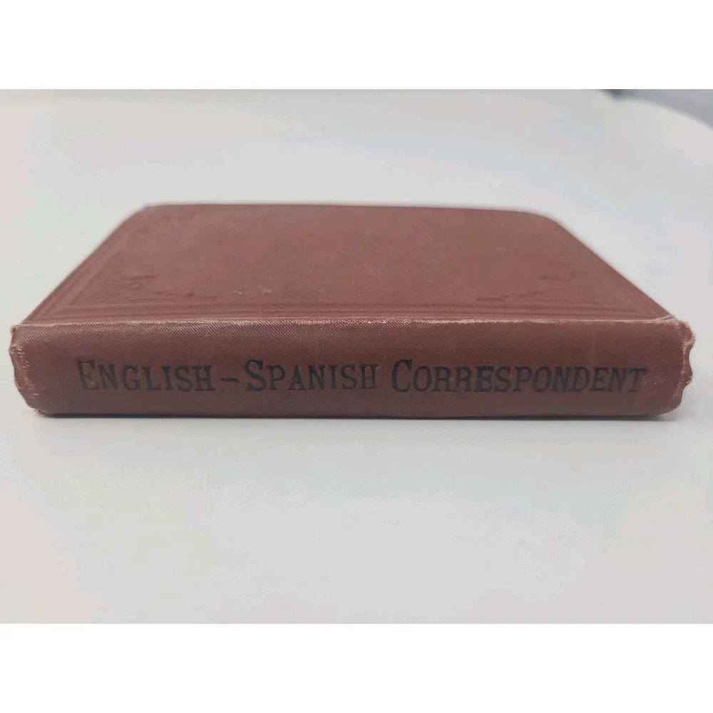 Antq 1895 English-Spanish Commercial Correspondent Hossfeld's Pocket Book London